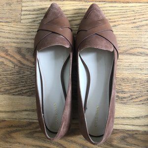 Cole Haan Camila Flat, Brown Suede, Size 10